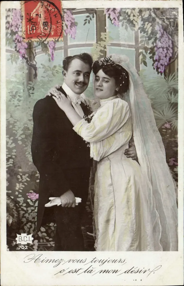 Nouveau couple de mariés — B.C.I. 702 — éditeur B.C.I. - Vorderseite