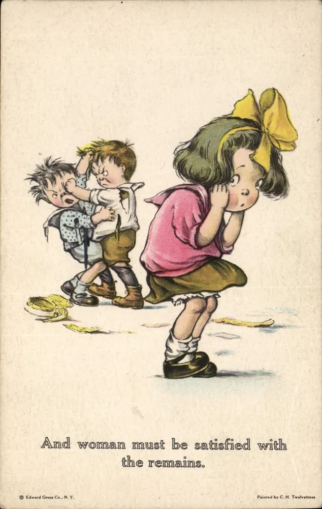 Kinder, die mit Resten spielen — Edward Gross Co. N.Y. - Vorderseite