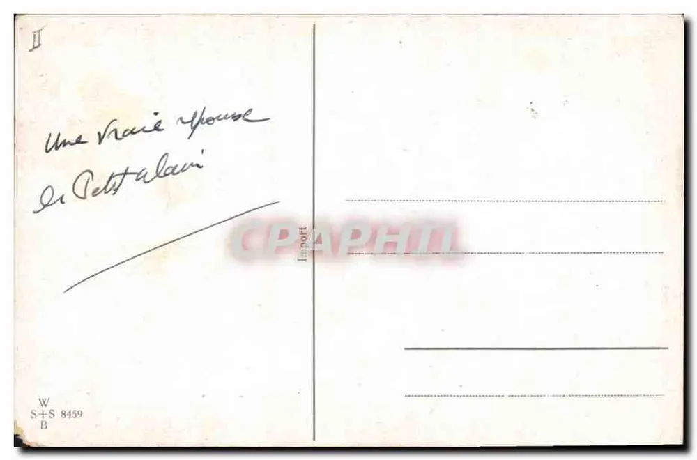 Kind und Hund in einem Baum — Marie ruht De Petit alami — S+S 8459 - Rückseite