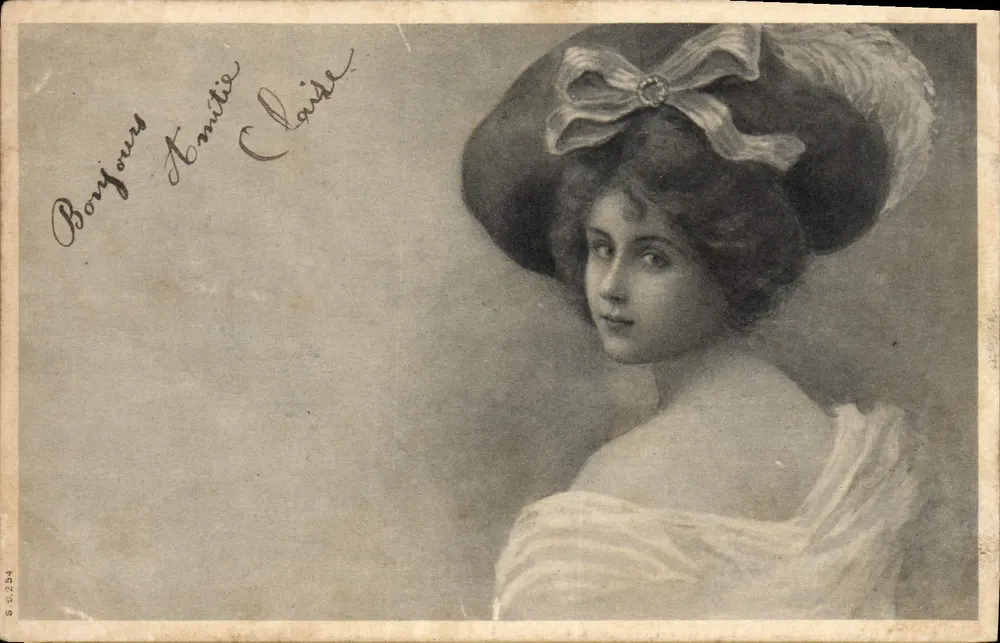 Junge Frau mit Schleifenkappe — Serie S.5.294 — Verleger unbekannt - Vorderseite