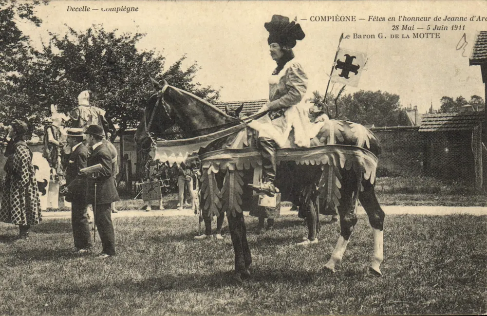 Compiègne — Fêtes en l'honneur de Jeanne d'Arc — Le Baron G. de La Motte — 28 Mai - 5 Juin 1911 - Vorderseite