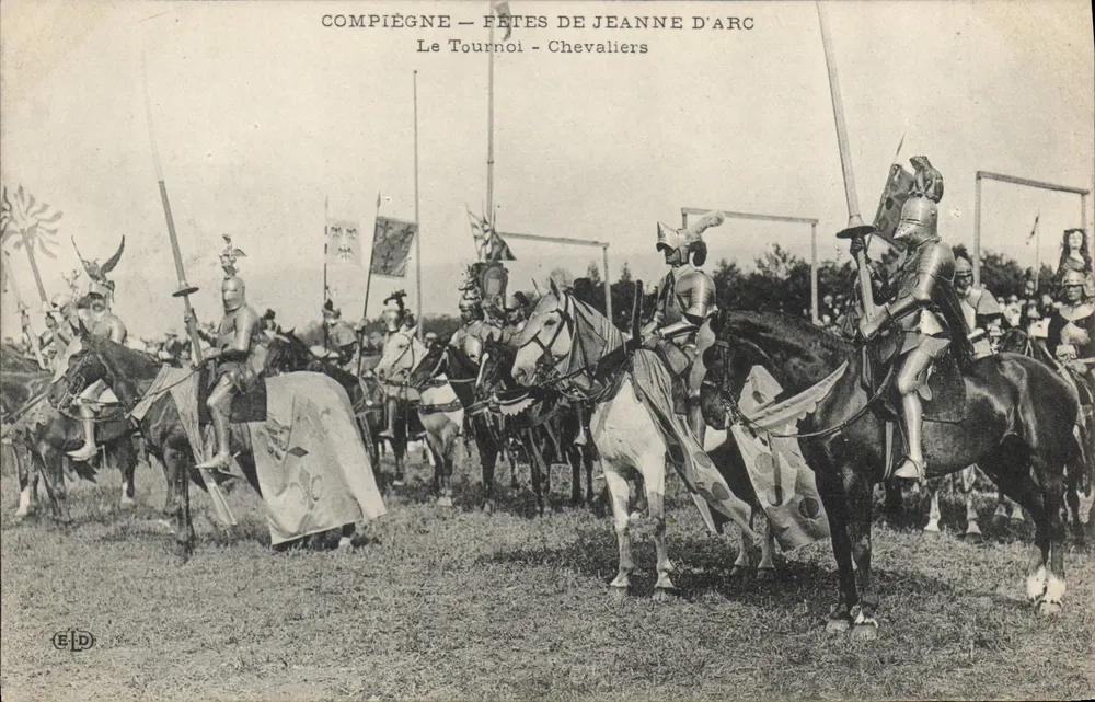 Compiègne — Feste der Jeanne d'Arc — Das Turnier - Ritter - Vorderseite