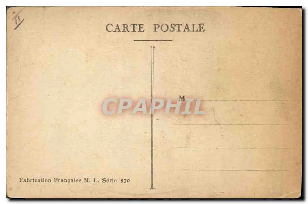 Deux hommes en conversation — caricature signée Griff — éditeur M. L. n° 570 - Reverso