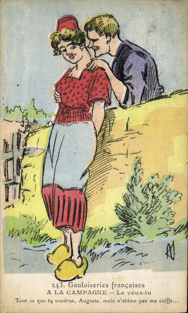 Französische Gallische Kuriositäten — A LA CAMPAGNE — Le veux-tu — n°243 - Vorderseite