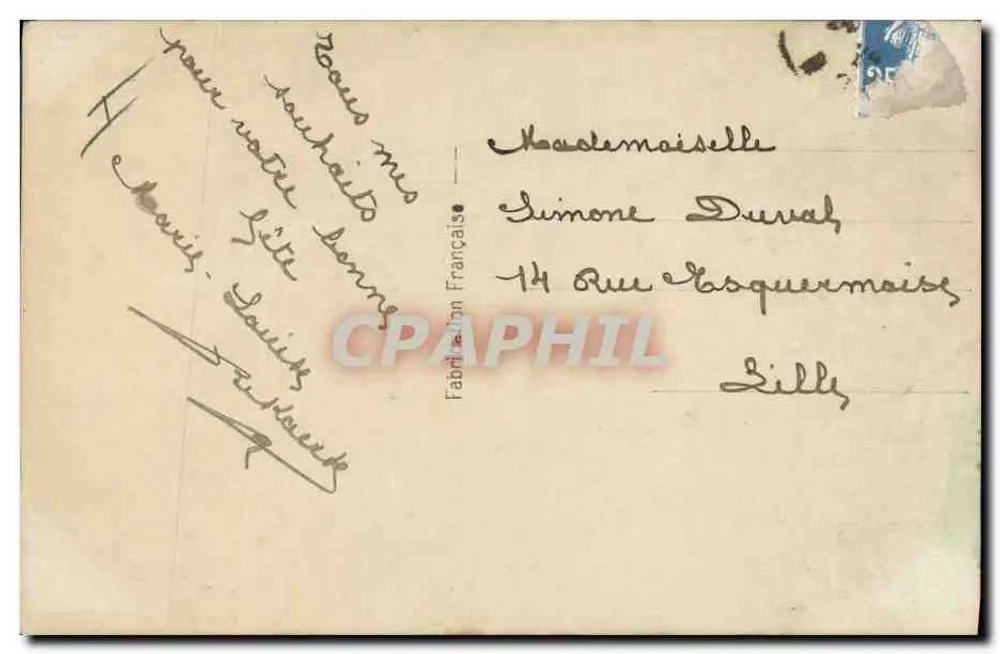 Atelathérine — Frauenporträt — Blevet 269 - Rückseite