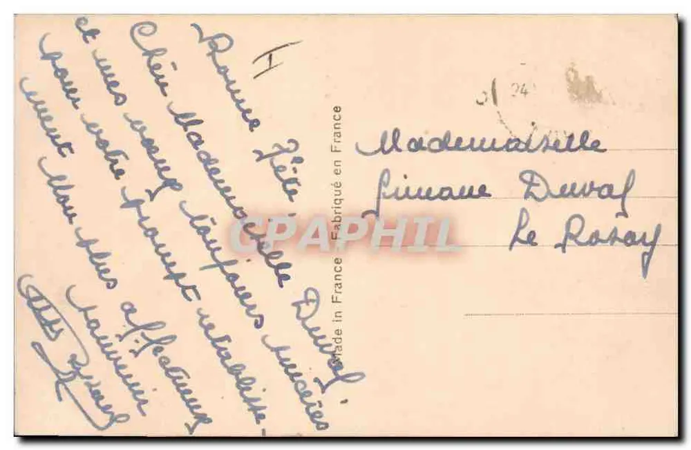 Vive Sainte Catherine — Frauenporträt — Lea, Paris, 1931 - Rückseite