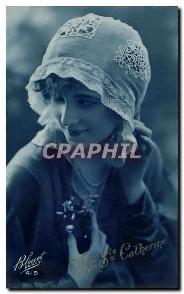 Frau im Spitzenkäppchen — Paris — B. Bleuet, n° 415 - Vorderseite