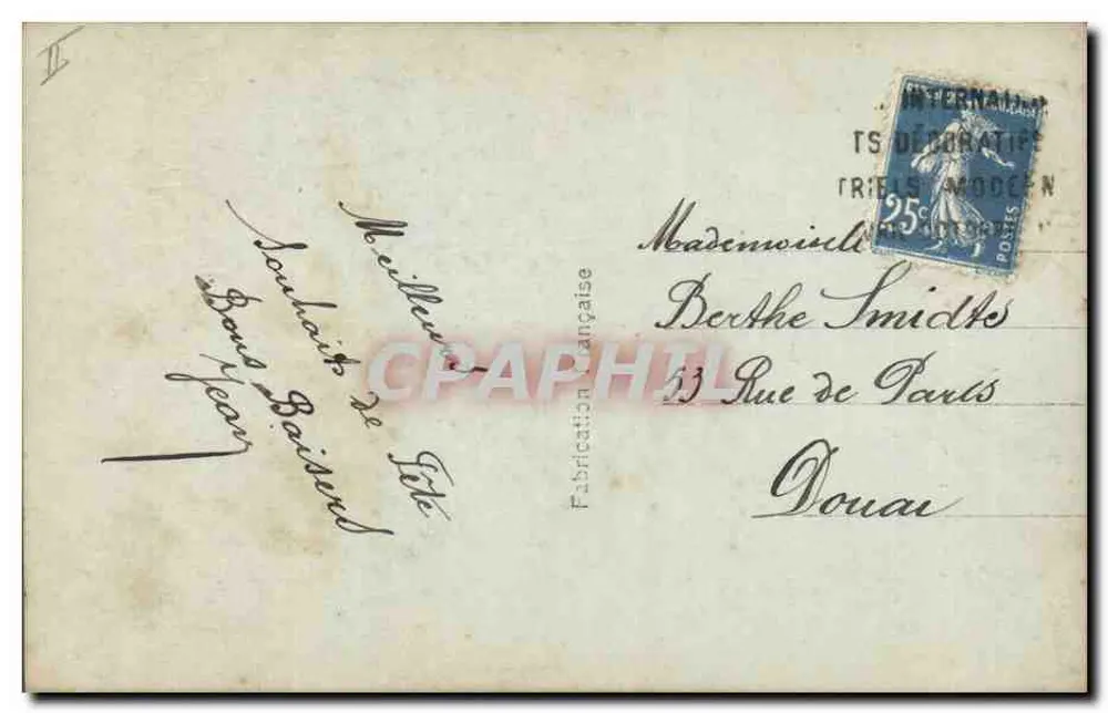 Frau im Spitzenkäppchen — Paris — B. Bleuet, n° 415 - Rückseite