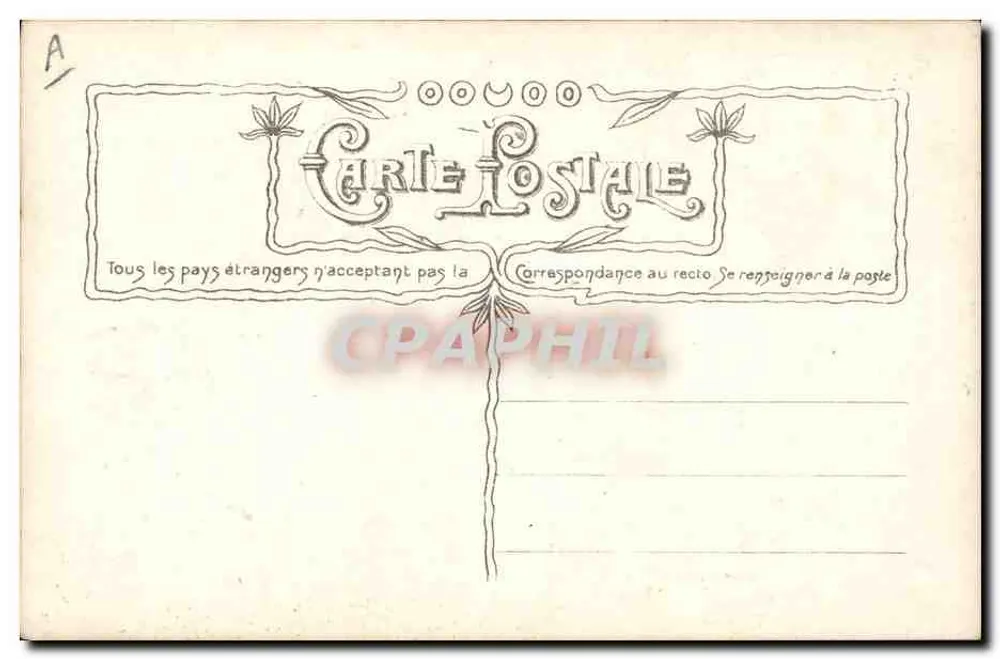 Heilige Katharina — Art Nouveau-Illustration — anonymer Verleger, Seriennummer 3047 - Rückseite
