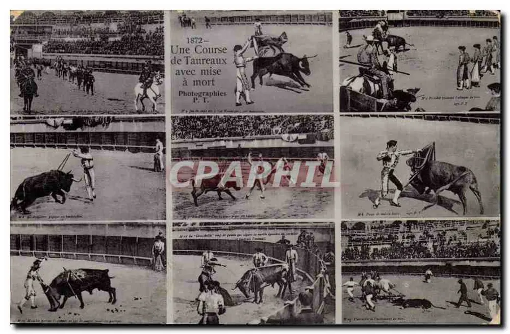 Corrida de Touros em Paris — 1872 — Fotografias P.T. - Frente