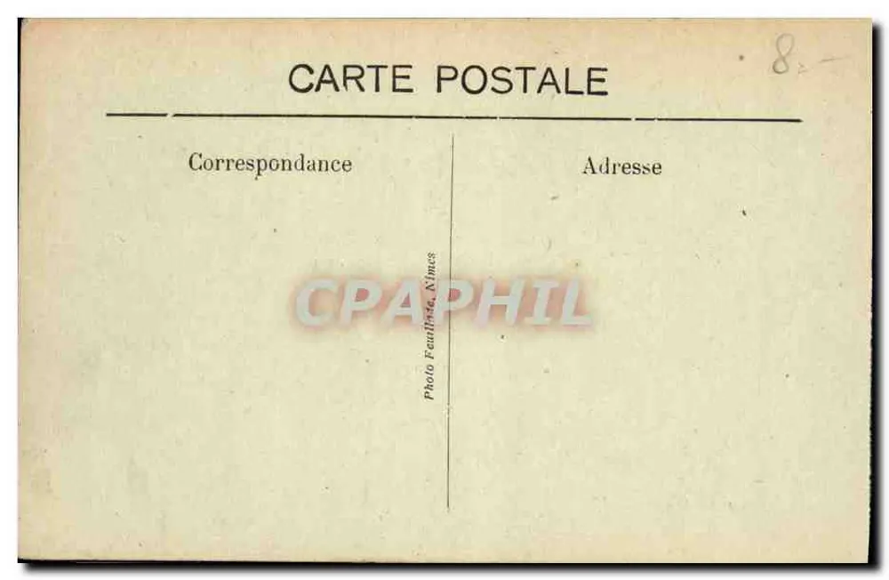 Arrastre — Corrida de touro — Photo Feuilliste, Nîmes - Verso