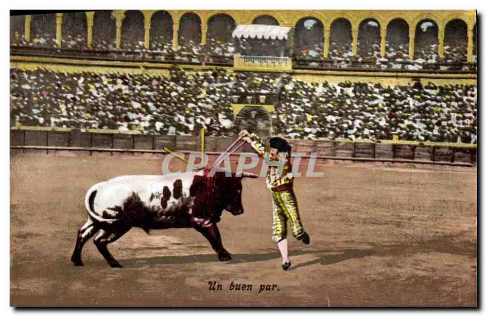 Corrida de touros — Um bom par — P. & Co., Mehln. Série 56 - Frente