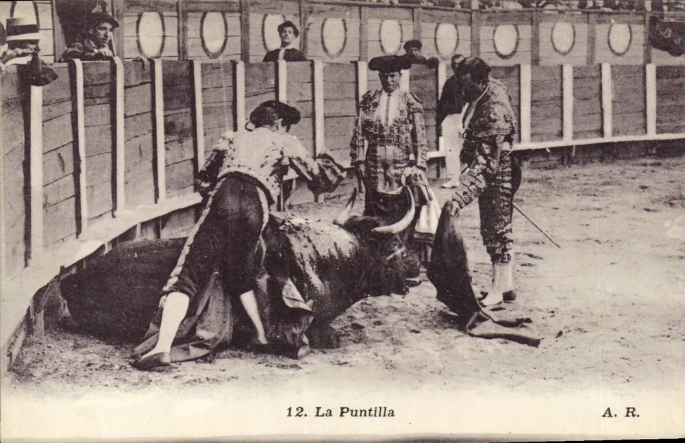 La Puntilla — scène van toernooi — A.R. n°12 - Voorkant