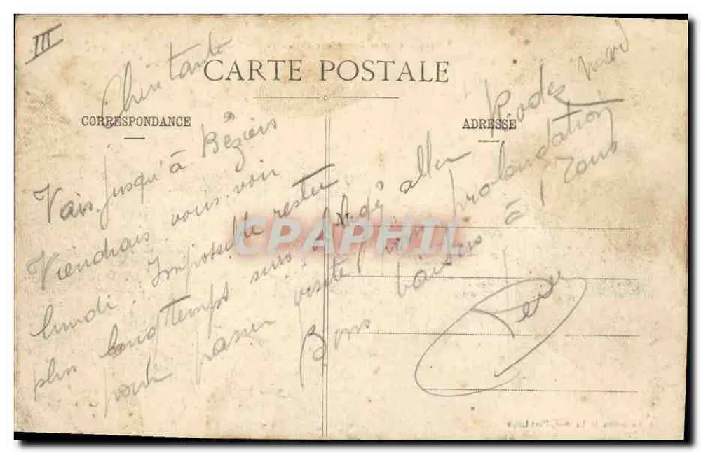 Zerstörer der Flotte Oriflamme — Sammlung H. Laurent, Port-Laulu - Rückseite