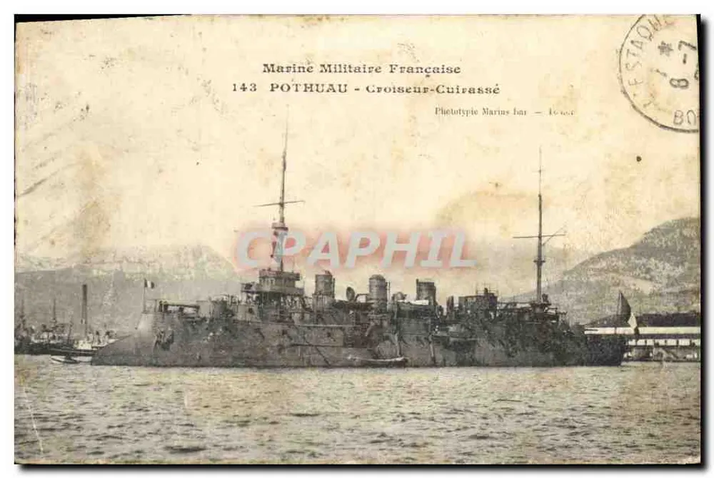 Croiseur-Cuirassé Pothuau — Marine Militaire Française — Phototypie Marins Bar - 143 - Vorderseite