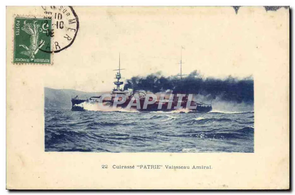 Panzerkreuzer "PATRIE" Admiralsschiff — 22 — Verlag nicht sichtbar - Vorderseite