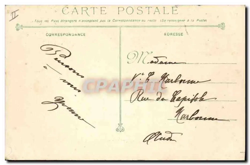 Panzerkreuzer "PATRIE" Admiralsschiff — 22 — Verlag nicht sichtbar - Rückseite