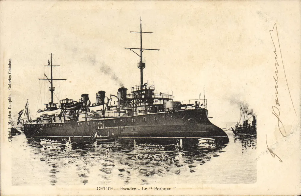 CETTE - Squadra - Il "Pothuau" — Clidde J. Matthieu-Dauphin - Galeries Cattoises - Recto