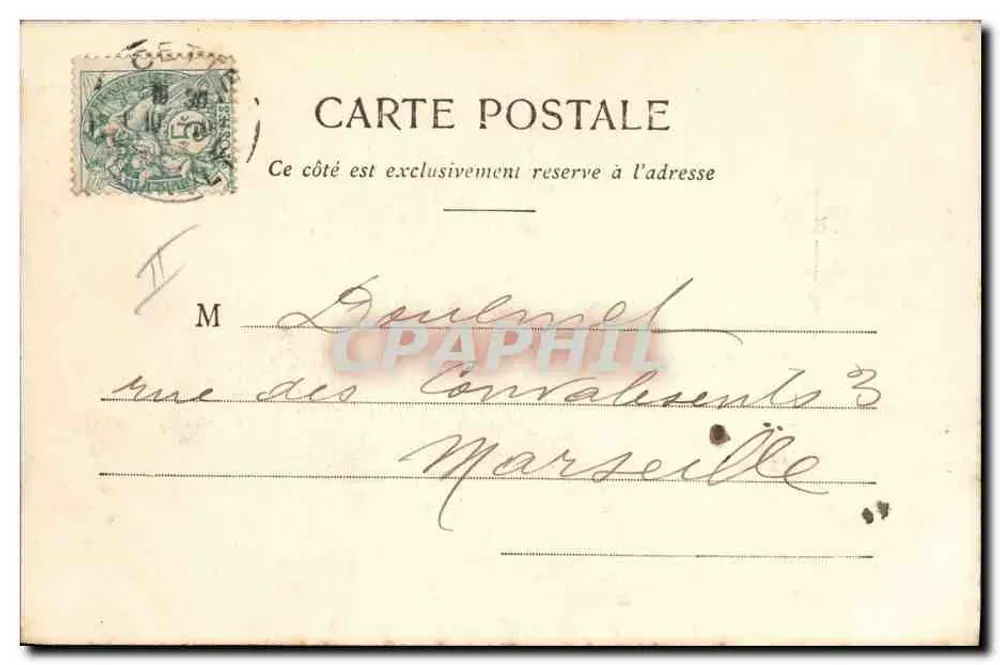 CETTE - Squadra - Il "Pothuau" — Clidde J. Matthieu-Dauphin - Galeries Cattoises - Verso