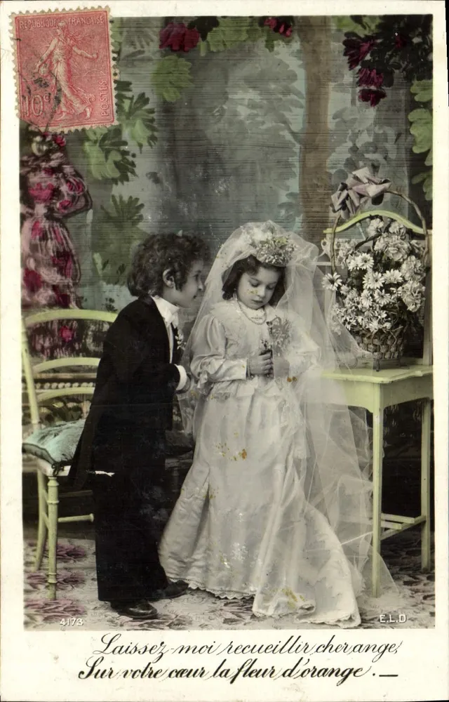 Kinder in Hochzeitskleidung — E.L.D. n°4173 - Vorderseite
