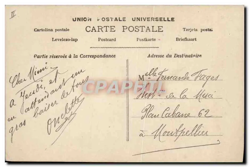 Frauen, die Wäsche waschen — Dorfszene — S. 2259, Paris - Rückseite