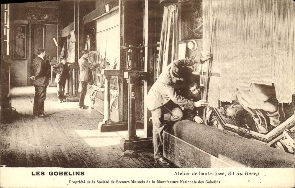 Hochweberei, genannt Berry — Nationale Gobelins-Manufaktur — Gesellschaft des gegenseitigen Hilfsfonds - Vorderseite