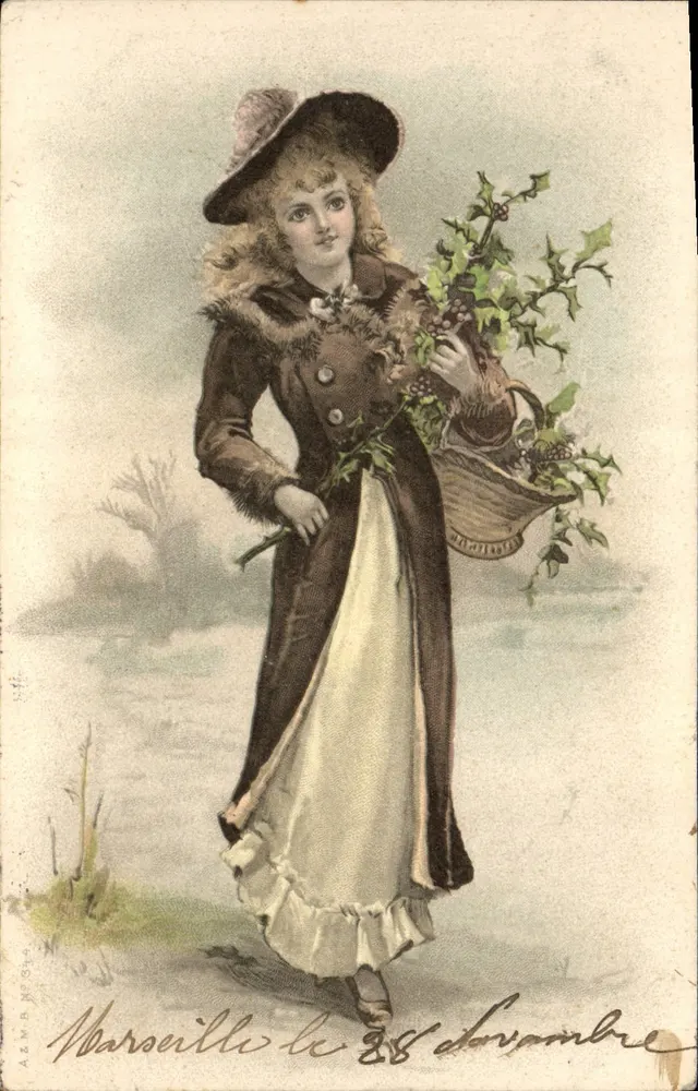 Frau mit Eberesche — Marseille — Azma Nr. 344 - Vorderseite