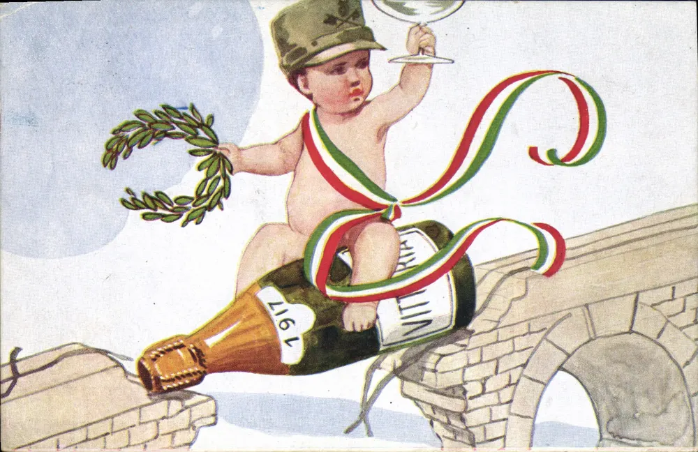 Italienisches Baby-Soldat — Jahr 1917 — unbekannter Verlag - Vorderseite