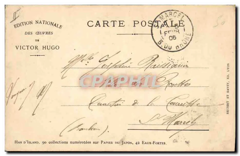 Hand Islands — 7 — Nationale Ausgabe der Werke von Victor Hugo - Rückseite