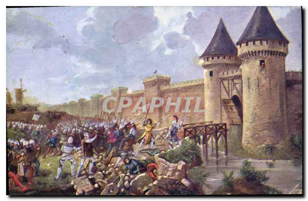 Angriff auf das Tor Saint-Honoré in Paris — 8. September 1429 — IMP. MOULLOT - MARSEILLE - Vorderseite