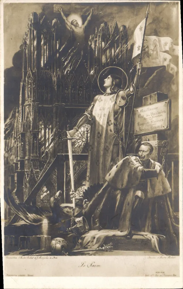 São Guillaume, Rei dos Vândalos — O Sacramento — gravura de L. André e J. Mongeolas de Paris - Frente