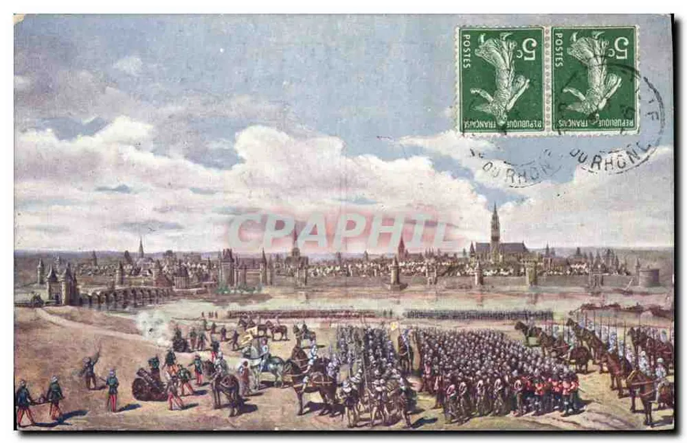 Angriff auf die Porte Saint-Honoré in Paris — 8. September 1429 — Imp. Moullot, Marseille - Vorderseite