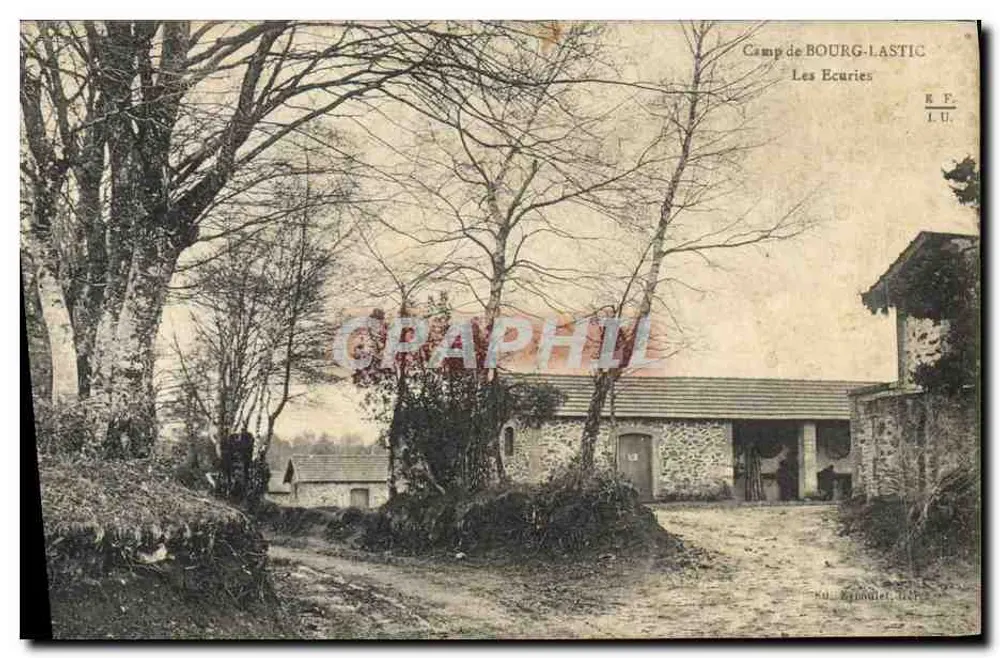Camp von BOURG-LASTIC — Die Ställe — R.P. L.U. — Ku. Espouilier, 1900 - Vorderseite