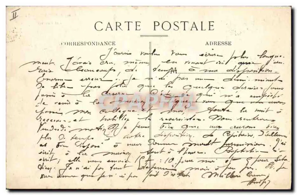 Camp von BOURG-LASTIC — Die Ställe — R.P. L.U. — Ku. Espouilier, 1900 - Rückseite