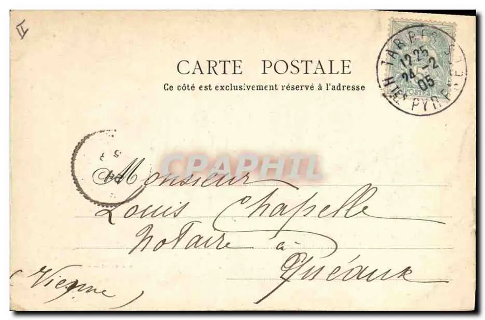 Tarbes - O Haras — O. T. Editor, Louis, n° 554 - Verso