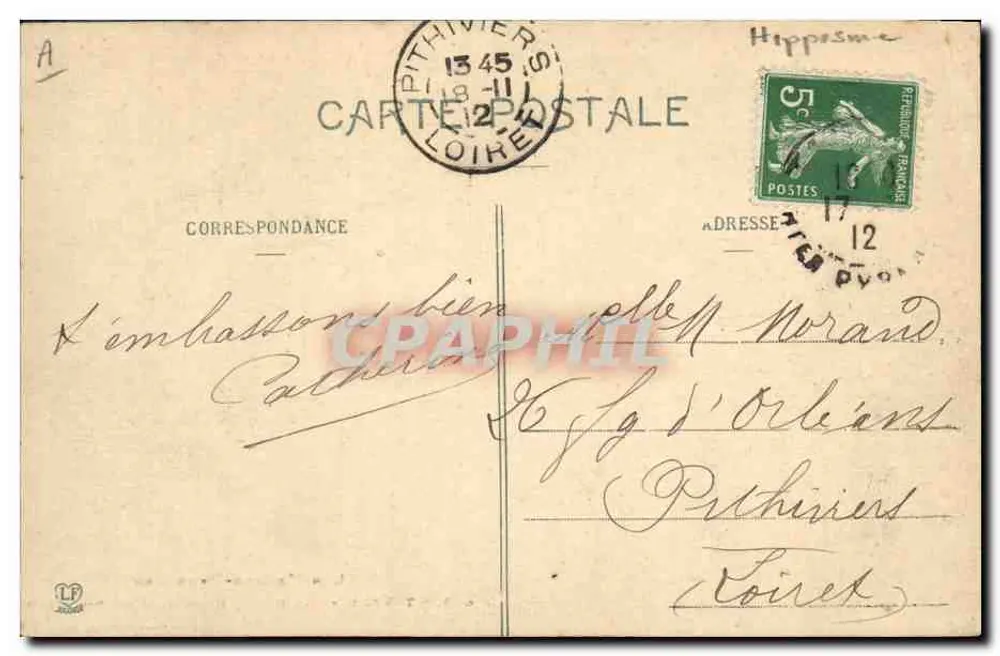 Tarbes - Die Haras, Wohnsitz des Direktors — Die Hochpyrenäen — Phototypie Labouche frères, Toulouse - Rückseite