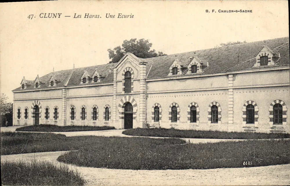 Cluny — Die Haras. Ein Stall — B. F. Chalon-saône, n° 6688 - Vorderseite