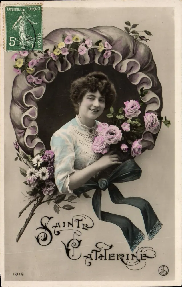 Santa Caterina — cartolina religiosa — editore T.P. n° 1819 - Recto