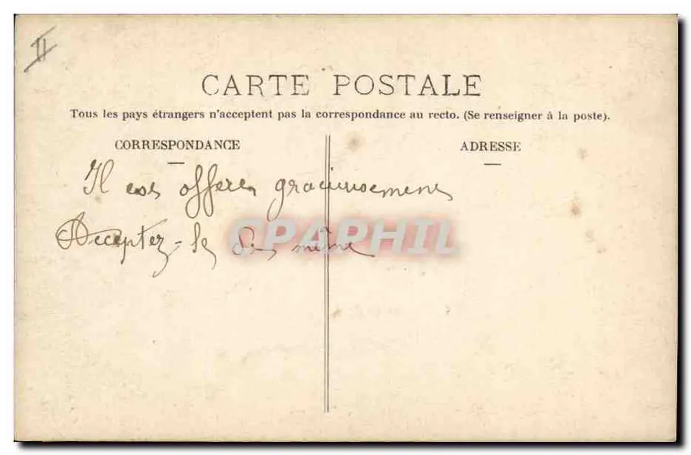 Donna con cappello — cartolina di auguri per il matrimonio — G-BA n°610 - Verso