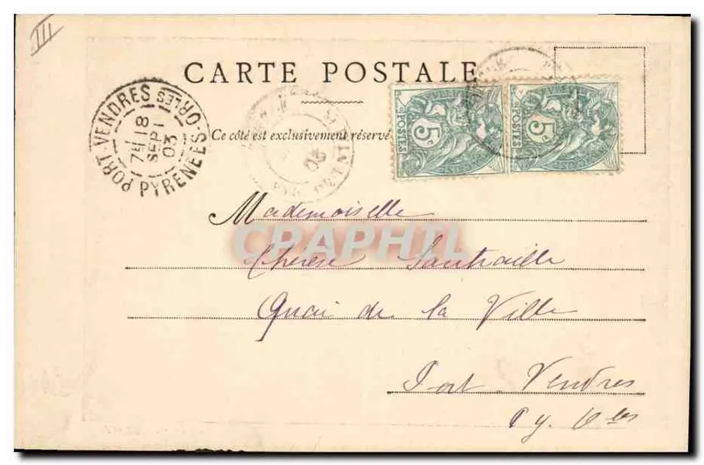 Sainte Catherine — Verleger H. L. Verleger, Paris — Nr. 25 der Heiligen - Rückseite