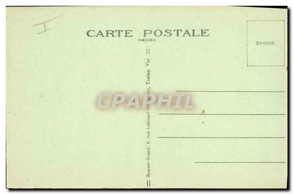 Provence — Cuirassé — Edit. B.S. - Verso
