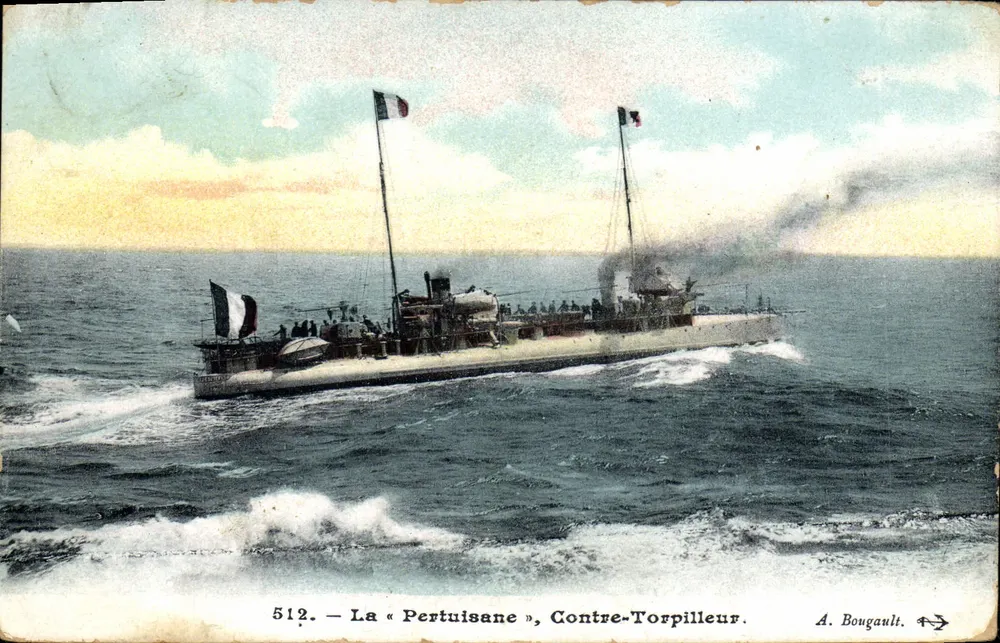 Die « Pertuisane », Gegen-Torpedoboot — A. Bougault, Nr. 512 - Vorderseite