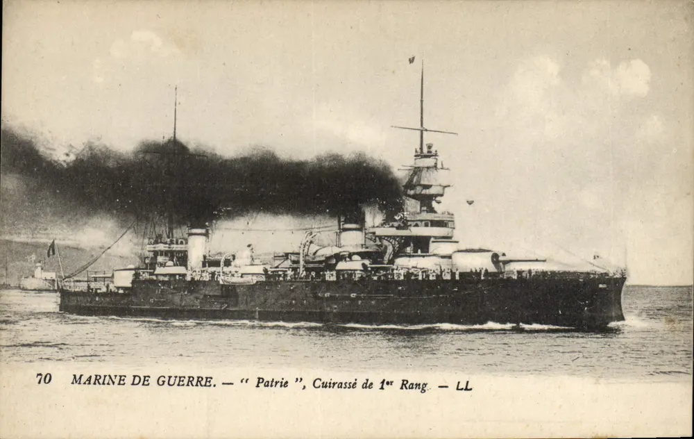 Kriegsschiff — "Patrie", Schlachtschiff der ersten Klasse — LL - Vorderseite
