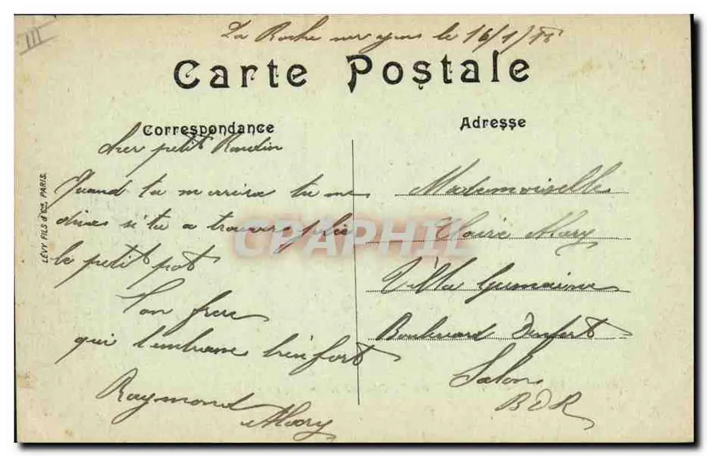 Kriegsschiff — "Patrie", Schlachtschiff der ersten Klasse — LL - Rückseite