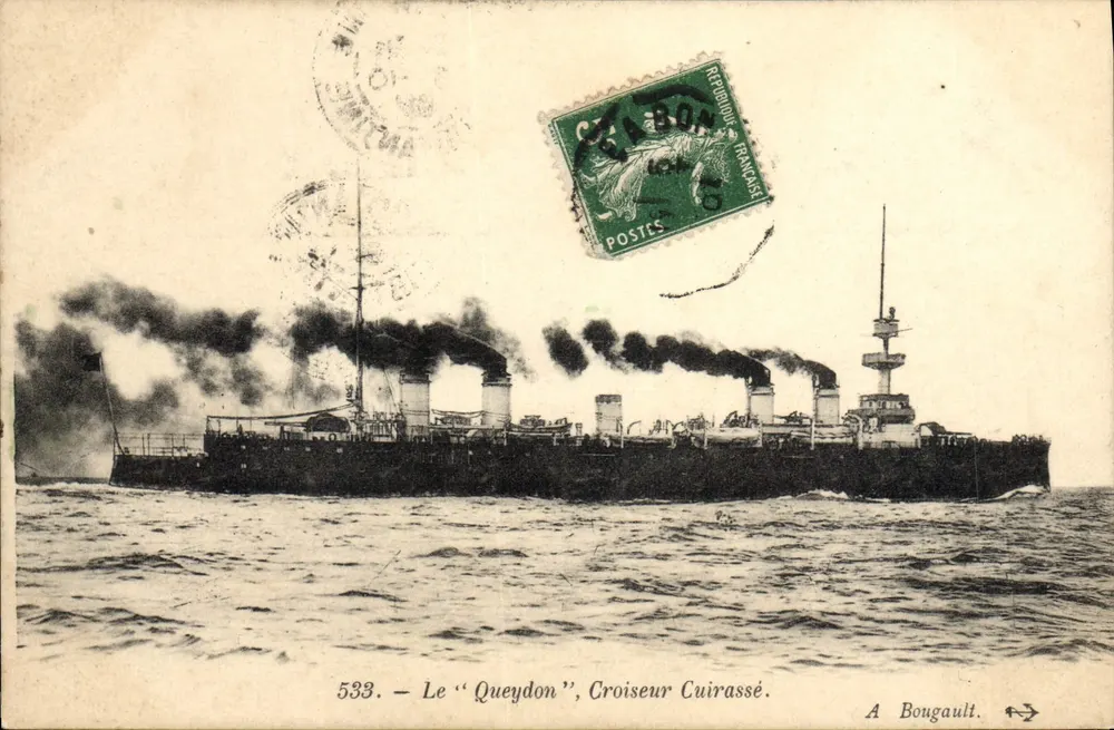 Der "Queydon", Panzerkreuzer — A. Bougault, Nr. 533 - Vorderseite