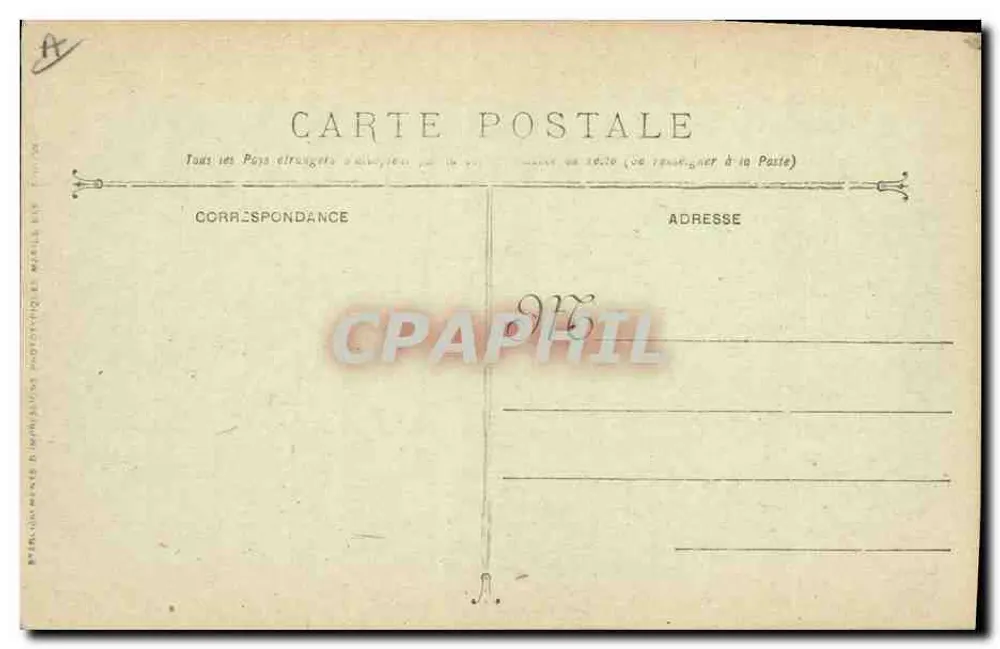 Paris — Turbinenkreuzer — Französische Marine - Rückseite