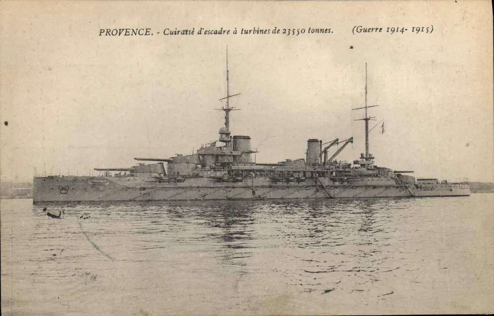 Provence - Turbinenkreuzer von 23.550 Tonnen — (Krieg 1914-1915) - Vorderseite