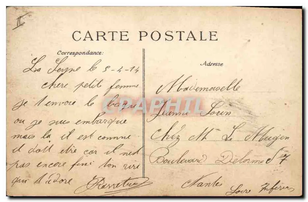 Nationalflotte — 'Paris' — Dreadnought-Kreuzer - Rückseite