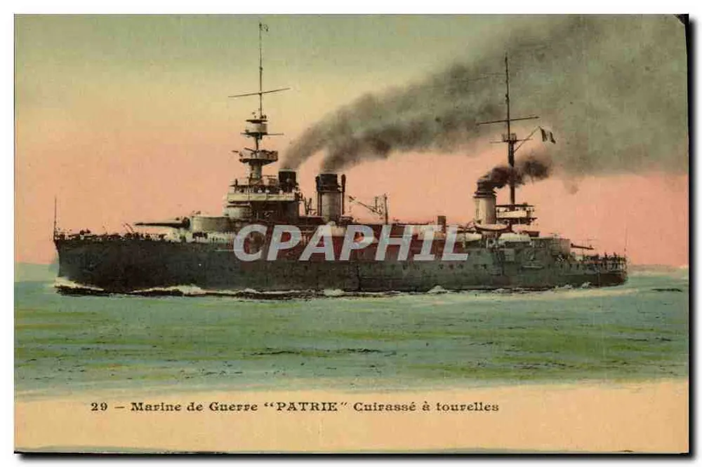 Kriegsmarine "PATRIE" — Panzerkreuzer — Verlag Laugier, Toulon - Vorderseite