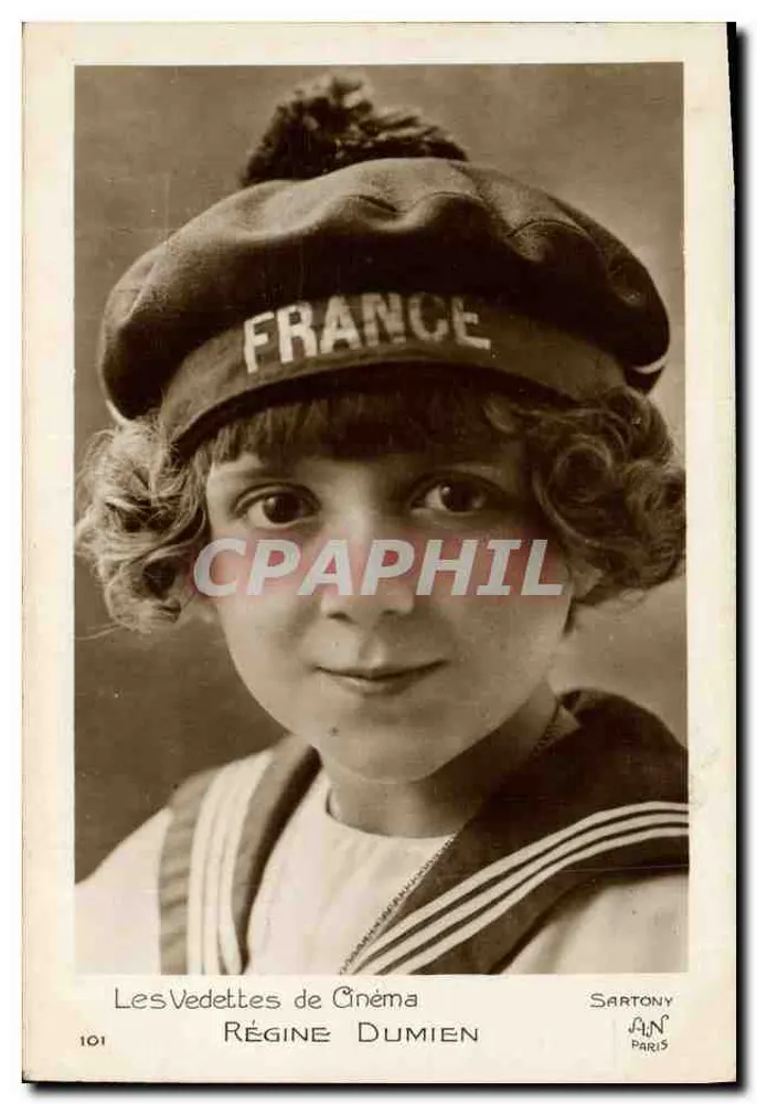 Régine Dumien — Die Filmstars — Sartony, Paris, n°101 - Vorderseite